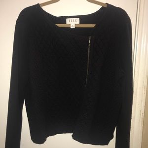 Elle knit bomber jacket